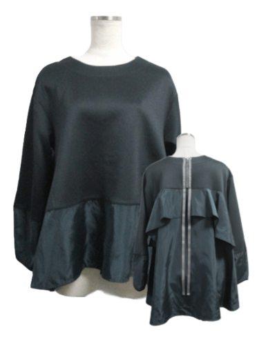 バックフリルファスナーチュニック